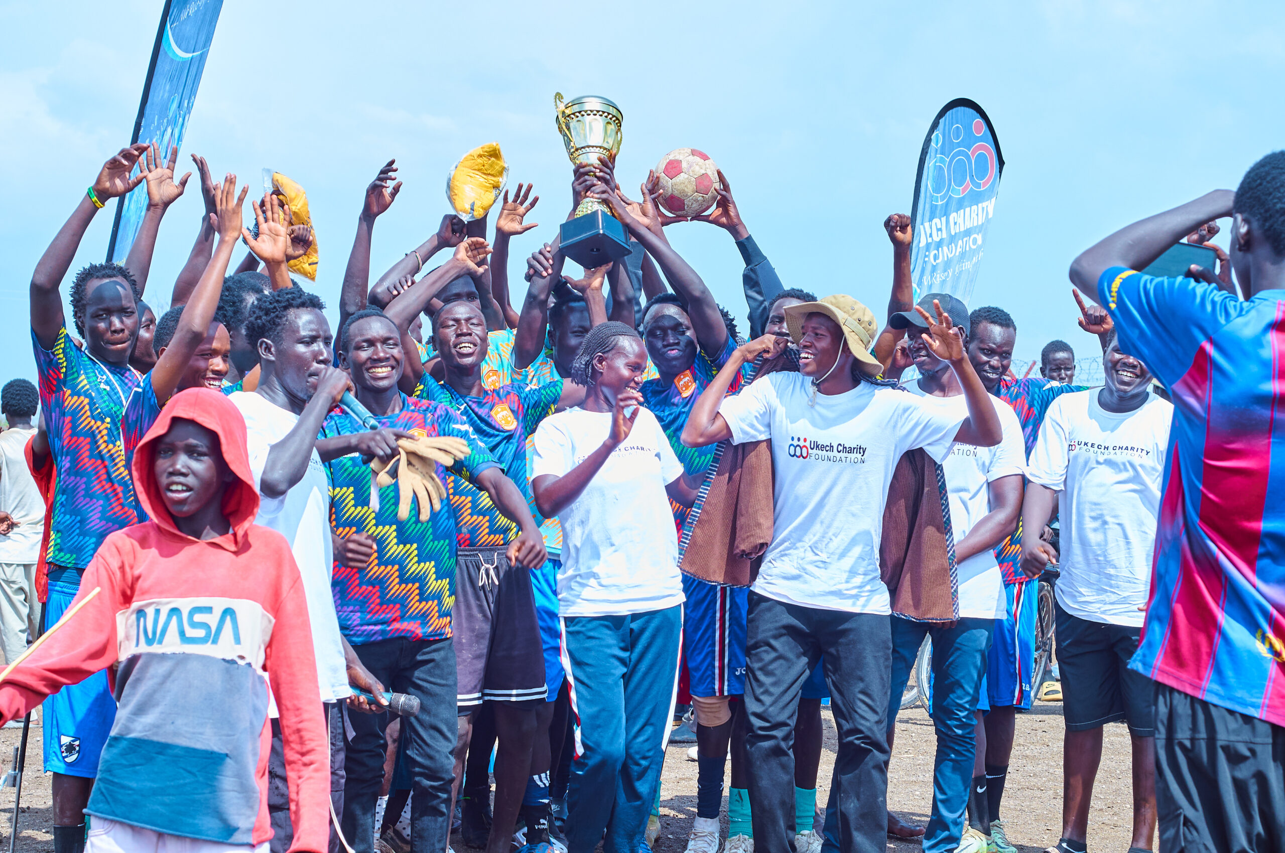 Youth football tournament.